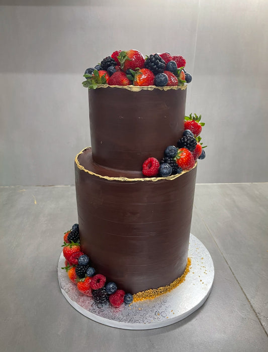 2-tier Belgian Chocolate Cake