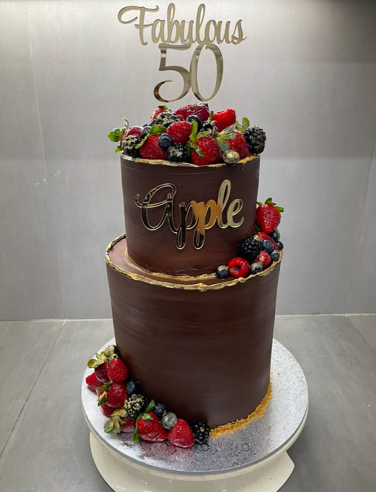 2-tier Belgian Chocolate Cake