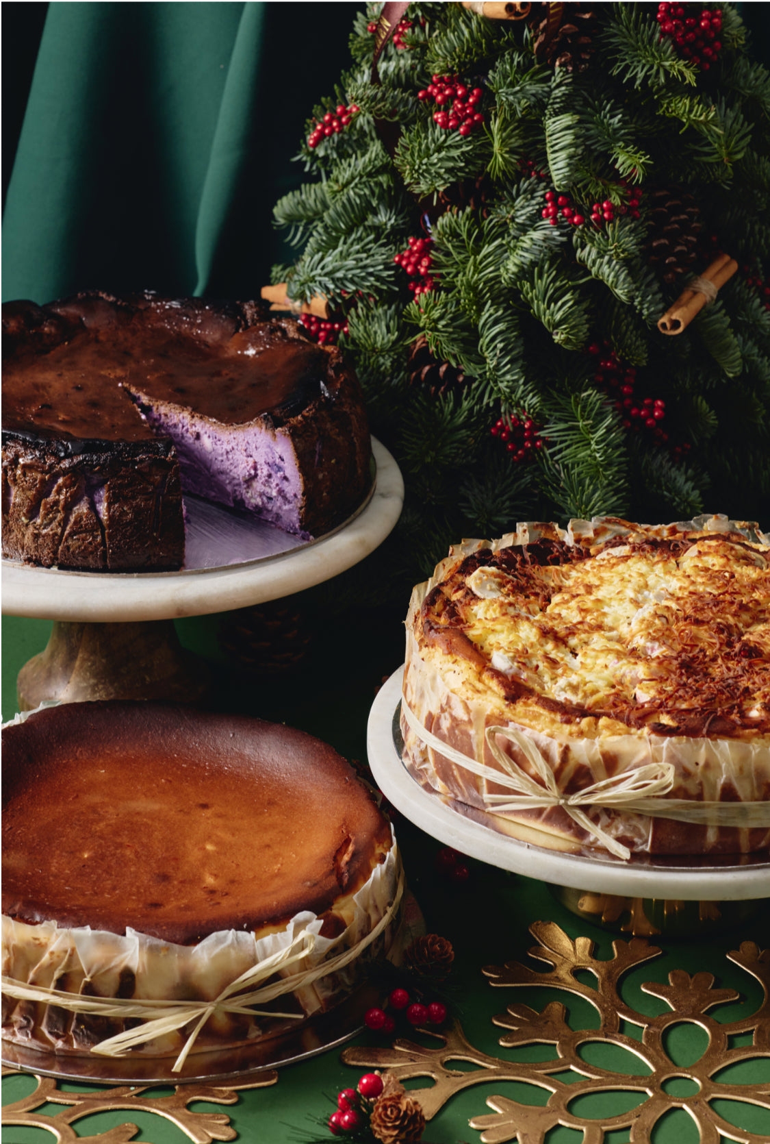 Ube Halaya Basque Cheesecake