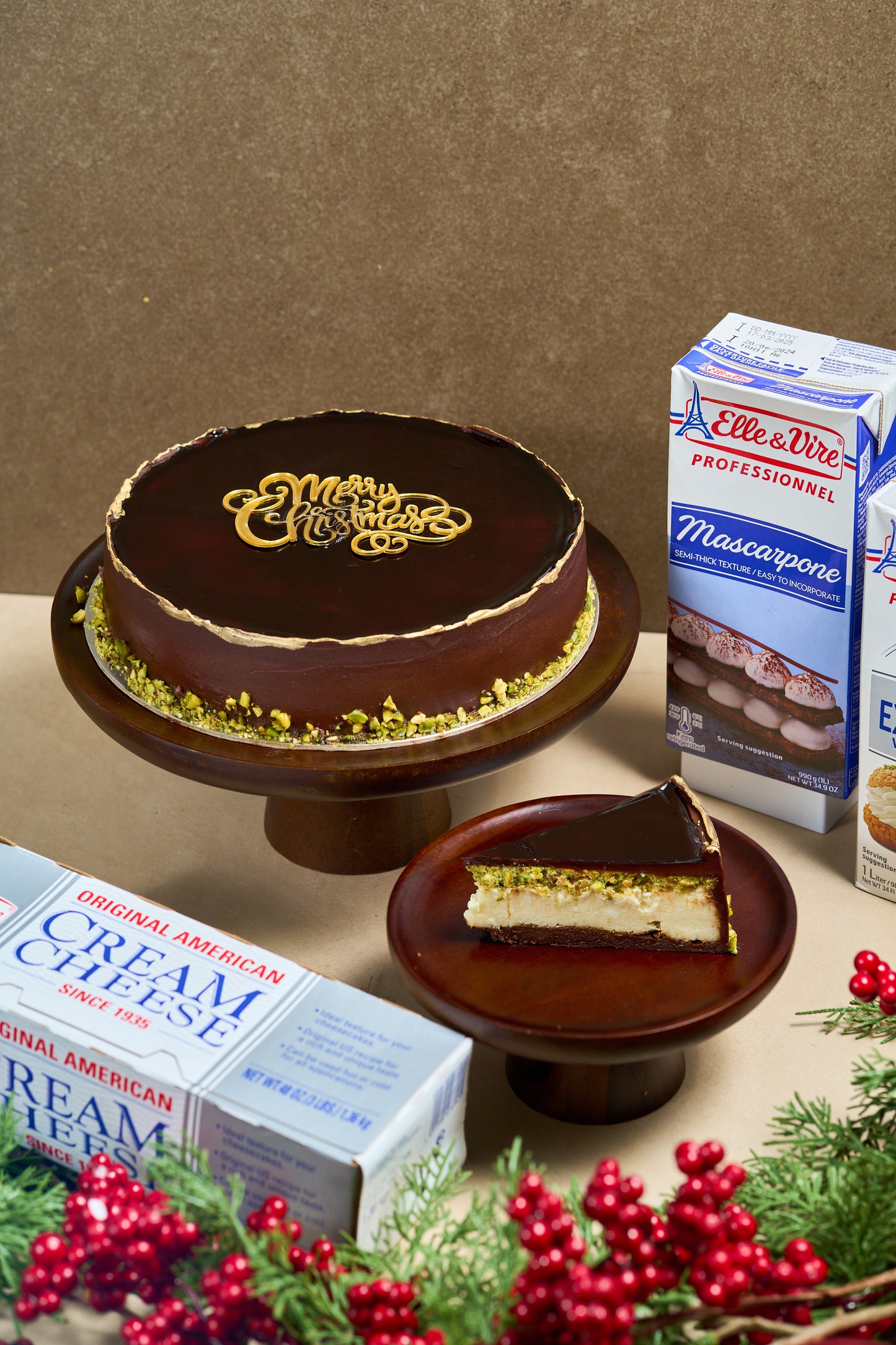Pistachio Praline Cheesecake