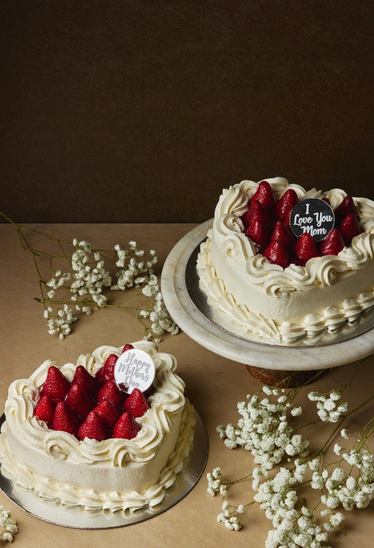 Heart Strawberry Shortcake for Mom