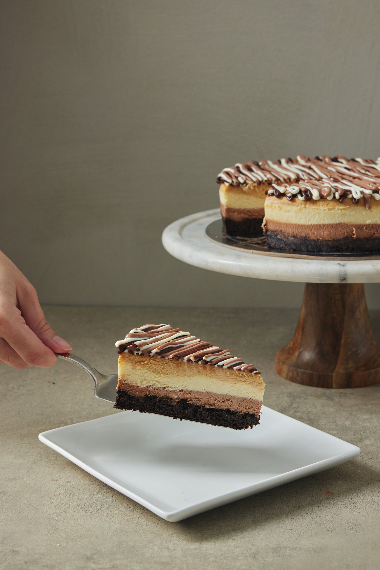 Triple Layer Cheesecake