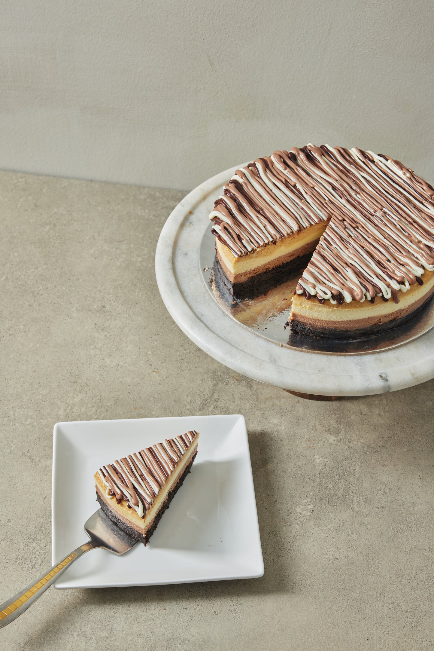 Triple Layer Cheesecake