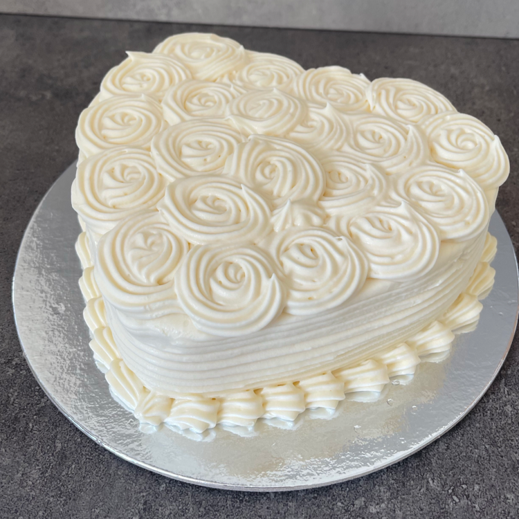 Red Velvet Heart Cake