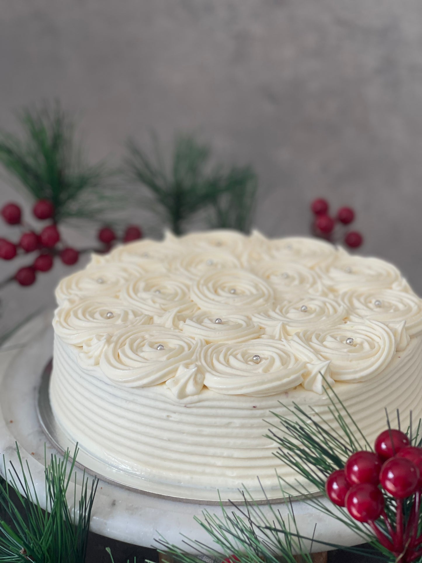 Red Velvet Christmas Cake