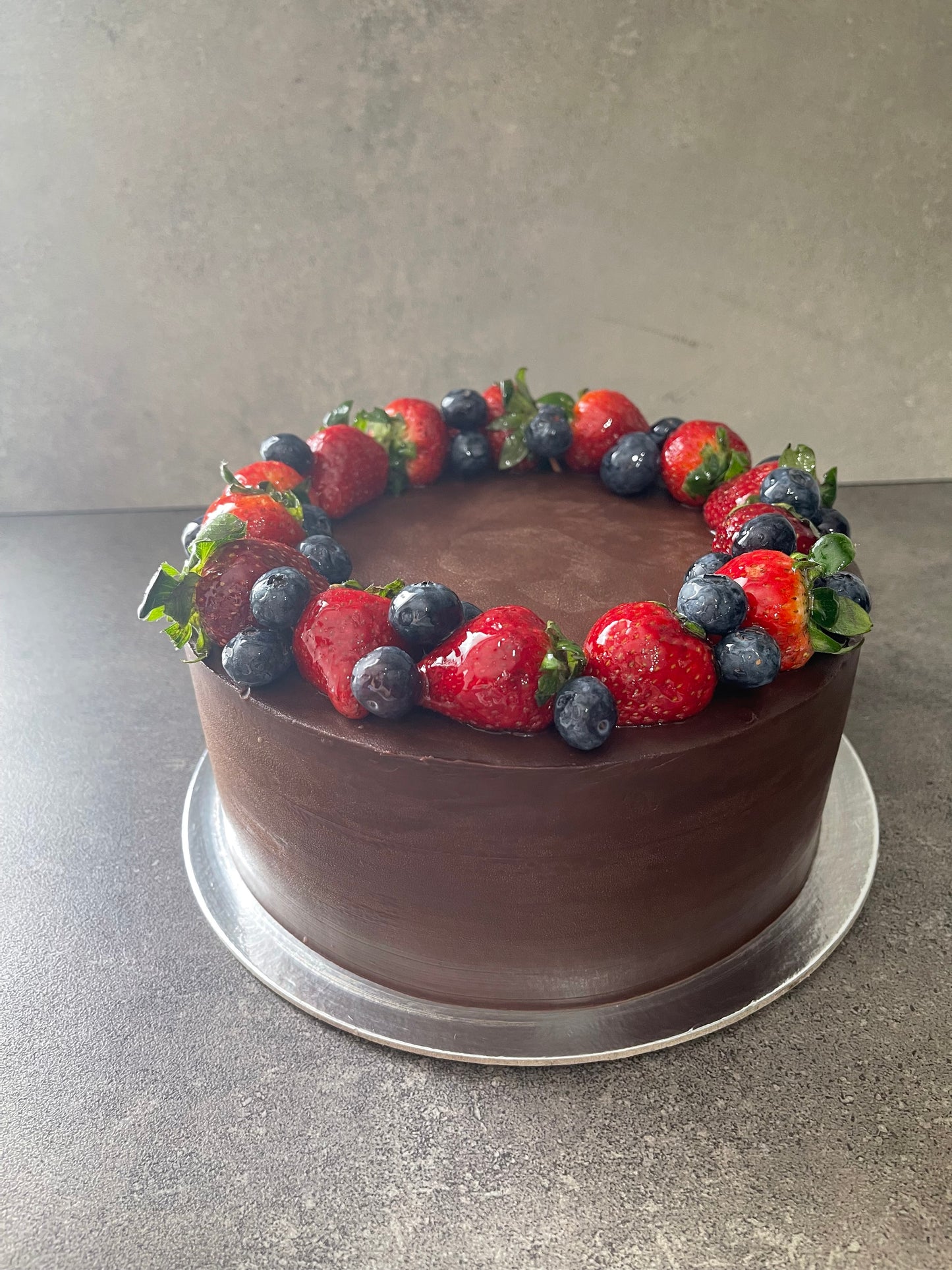 Belgian Chocolate & Berries Cake