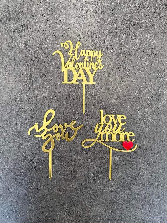 Valentine’s Day Cake Toppers