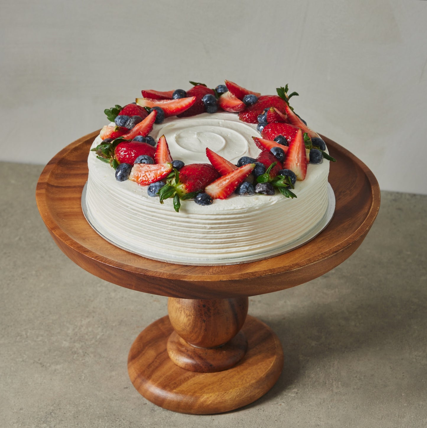 Tres Leches Cake with Fresh Berries & Créme Anglaise