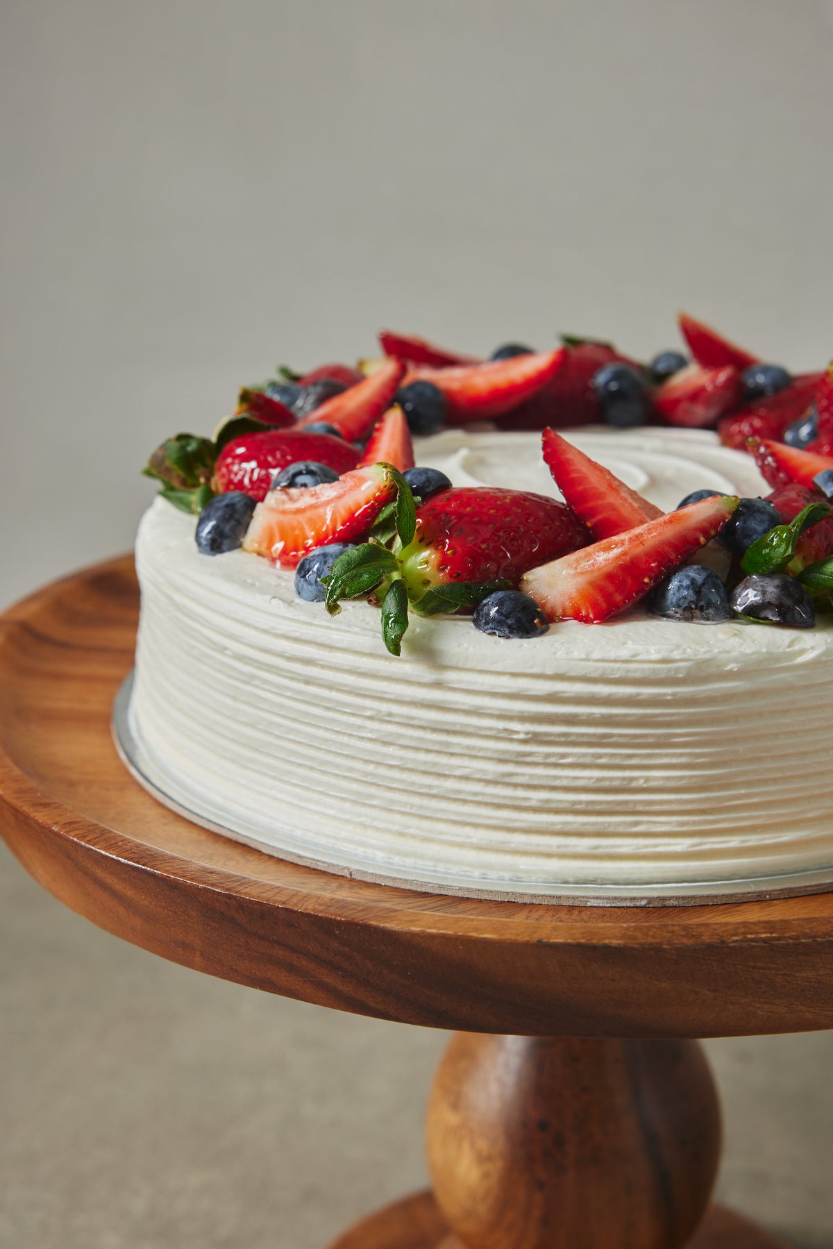 Tres Leches Cake with Fresh Berries & Créme Anglaise